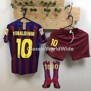 Rolandinho Barcelona Heimtrikot | Ronaldinho Kids | Ronaldinho 2005 | Kit maillot enfant Ronaldinho