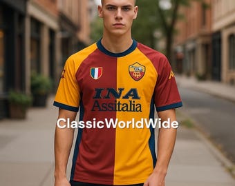 Vintage 90s Diadora as Roma DI FRANCESCO 11 Match Worn