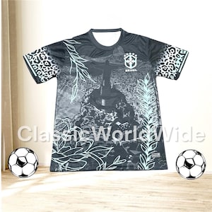 Brazil Jesus Version Football Jersey Ronaldinho Neymar Vini Jr | Brazilian Soccer Shirt | Brazil Trikot