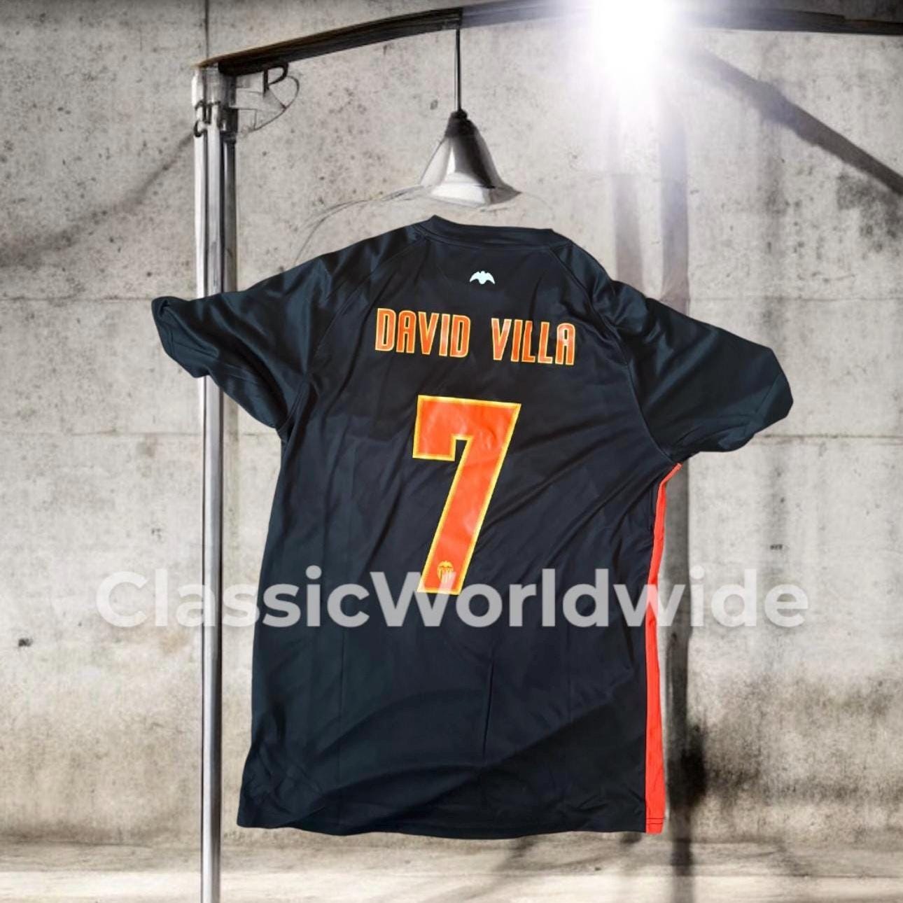 Valencia Football Shirt David Villa 7 Silva 21 Away - Etsy