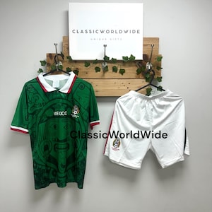 Mexico 98  Kids Football Kit | Mexico soccer kids | Mexican Hernandez Jersey Youth