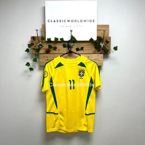 Brazil 2002 Shirt Ronaldinho | Brazil Ronaldinho soccer jersey | Ronaldo Brazil trikot | Brazil football Rivaldo