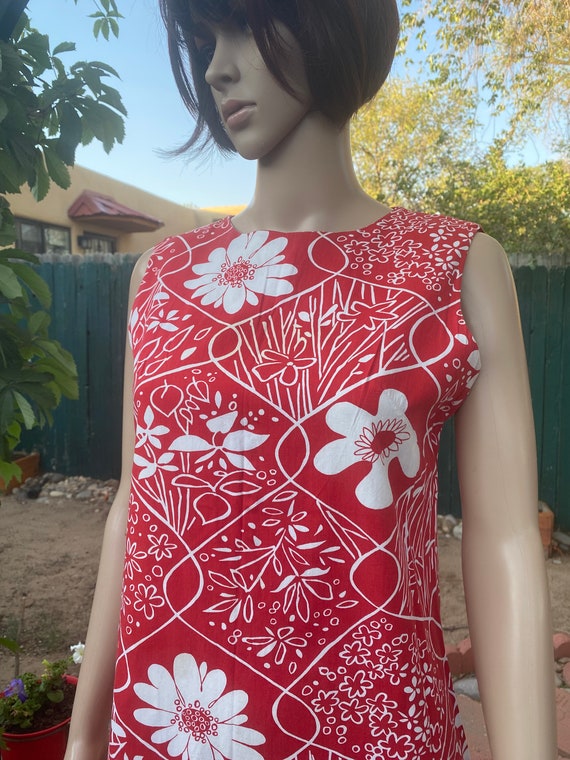 SEARS-ROEBUCK - Vintage 60s - Cotton sleeveless r… - image 2