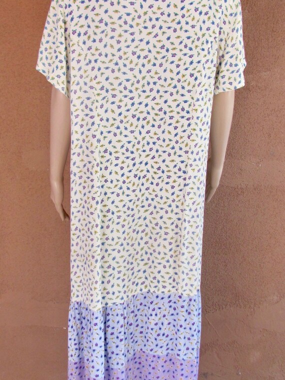 1990's - J.G Hook summer dress, short sleeves tri… - image 9