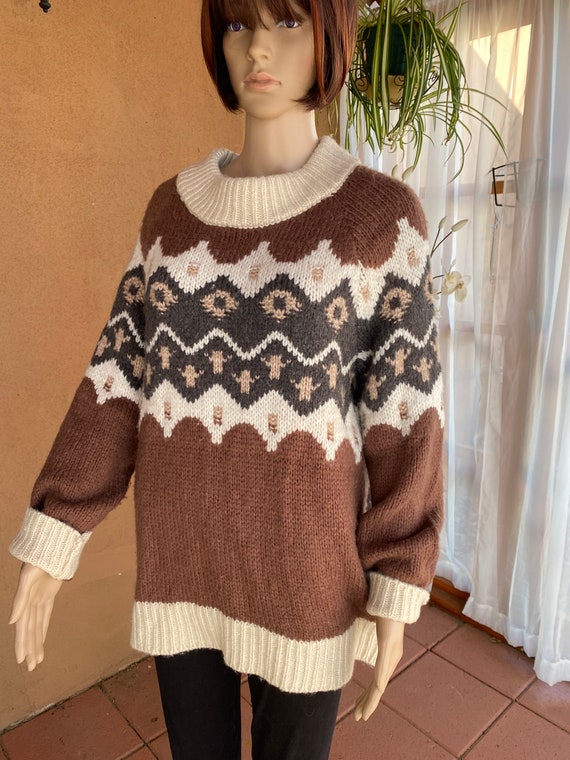 Vintage winter ski-style pullover - AERIE - Overs… - image 2