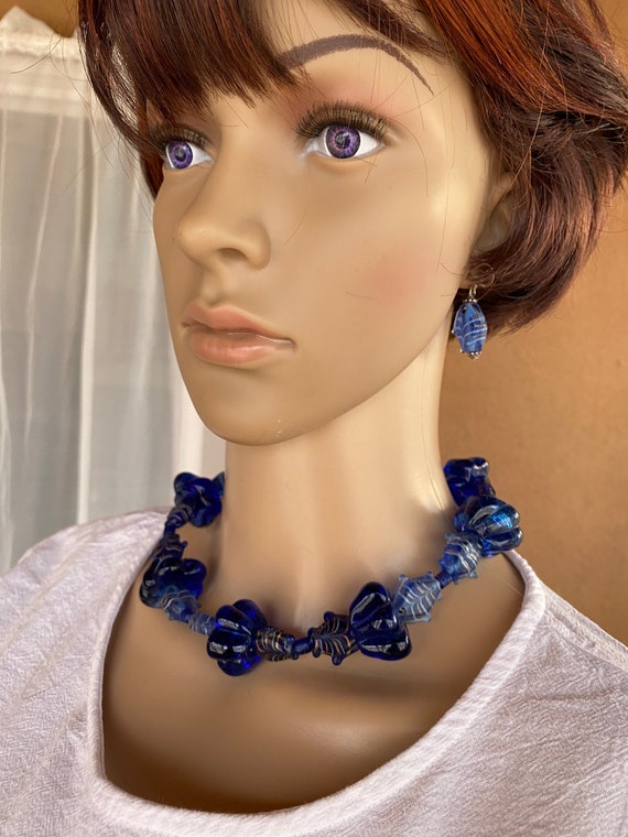 VINTAGE 1980's - Statement Heavy Necklace and Ass… - image 1