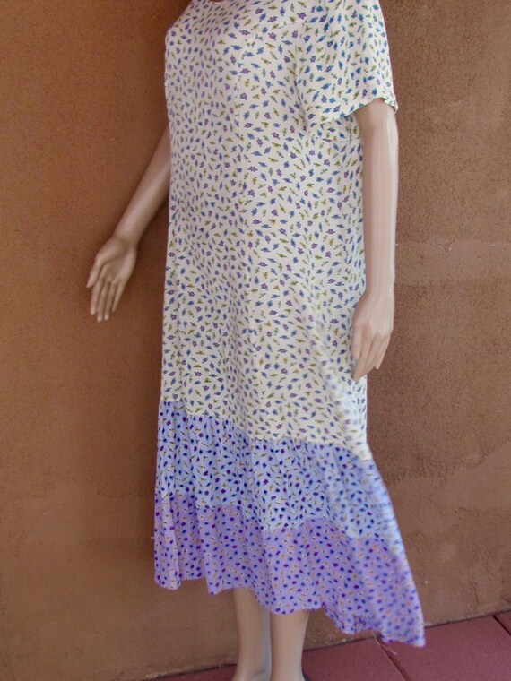 1990's - J.G Hook summer dress, short sleeves tri… - image 6