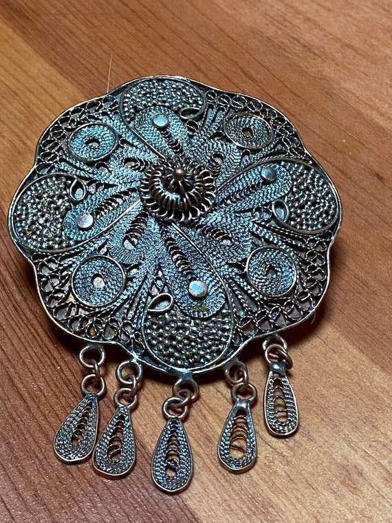 Broche Souvenir "Ville De Vence" Vintage - Filigrane émaillée - Années 1970 - NEUVE (vieux Stock)