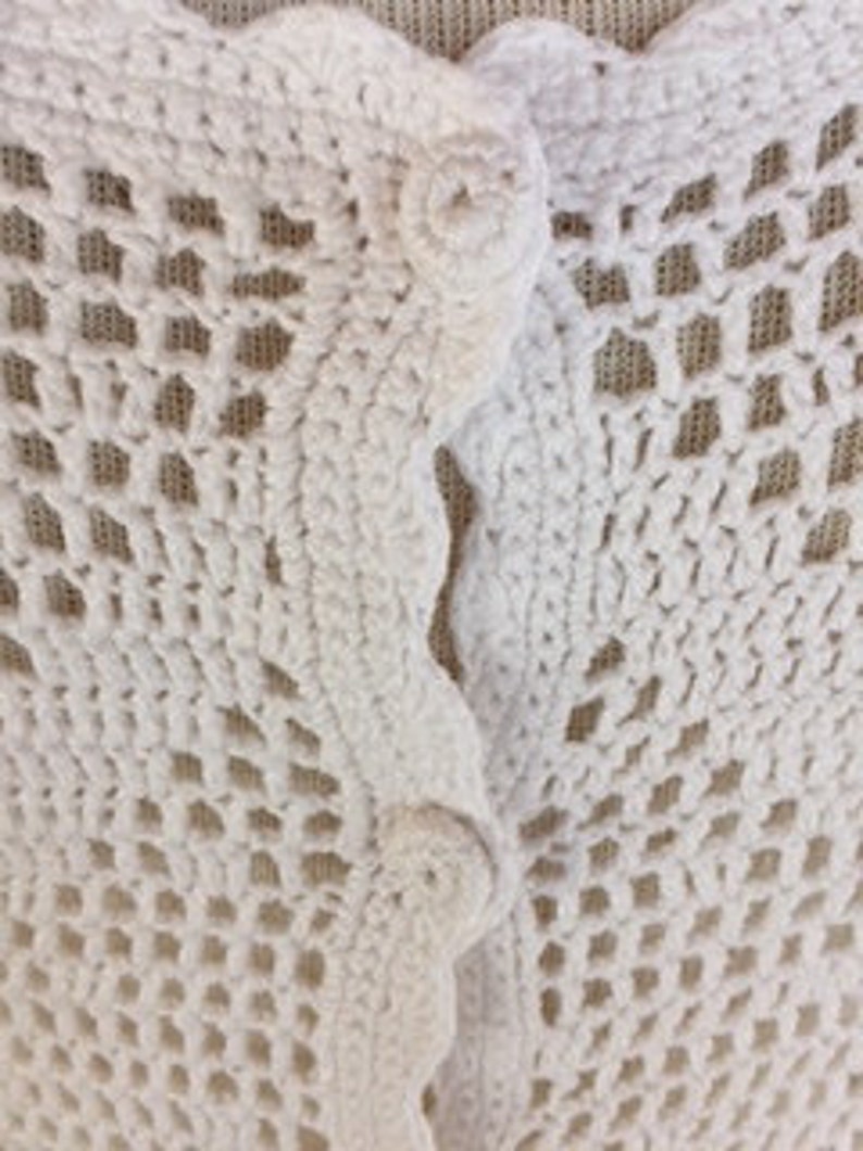 White Buttoned Down Cotton Knit