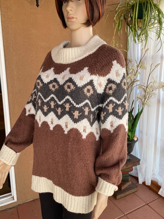 Vintage winter ski-style pullover - AERIE - Overs… - image 6