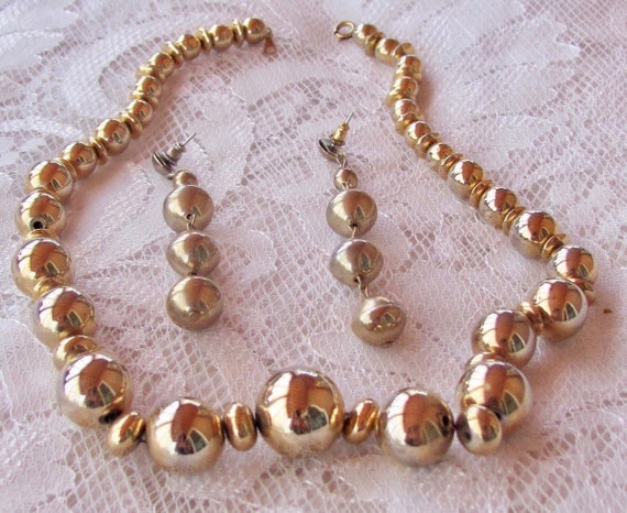 Vintage 80's - Gold plated Necklace and Assorted … - image 1