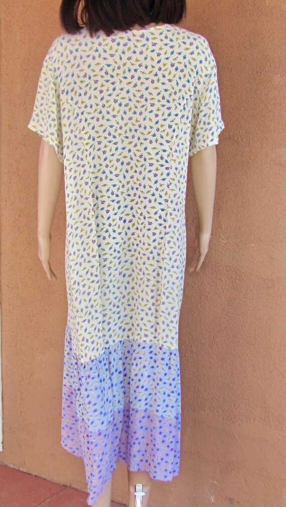 1990's - J.G Hook summer dress, short sleeves tri… - image 3