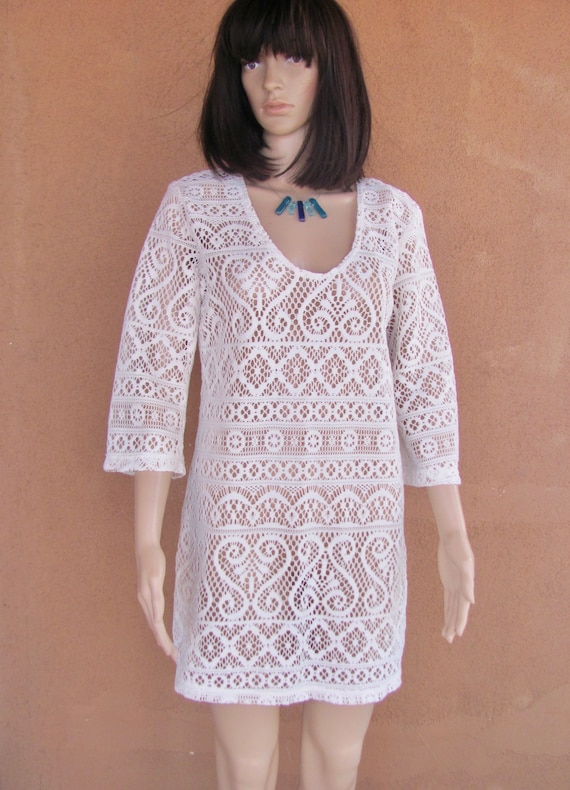 VTG 90's - Beach wear / Tunic / mini dress / blous