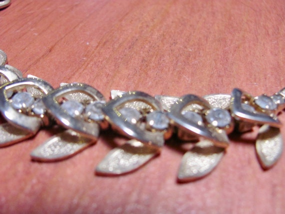 VINTAGE 1960s  - White rhinestones / Zirconia on … - image 4