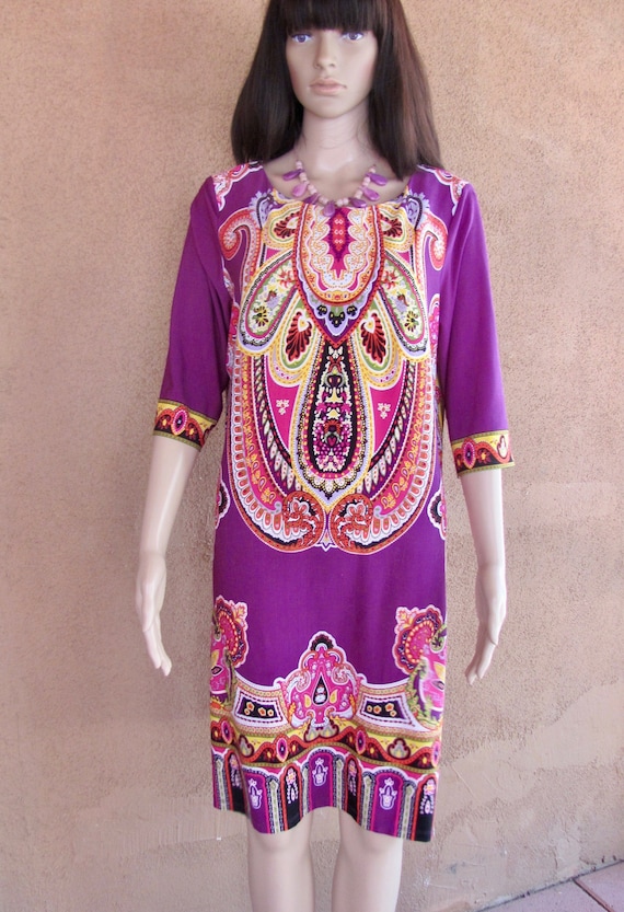 Sandra Darren - Vintage inspired poly/spandex purp