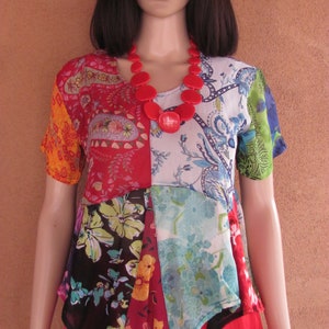 Sheer Patchwork Top - Etsy