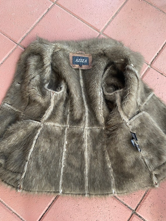 Vintage 90's - Light and warm faux fur/faux suede… - image 10