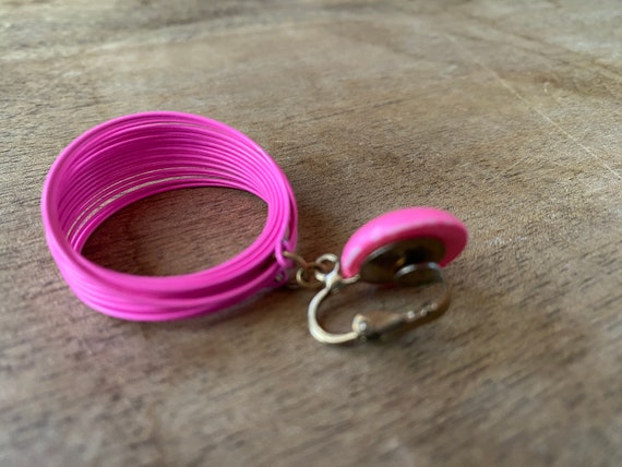 VINTAGE 70's - Fun, light, whimsical  hot pink cl… - image 3