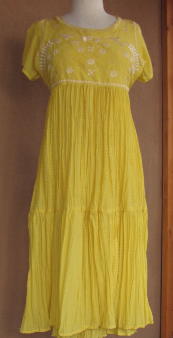 pale yellow summer dress