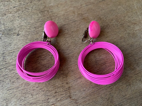 VINTAGE 70's - Fun, light, whimsical  hot pink cl… - image 7