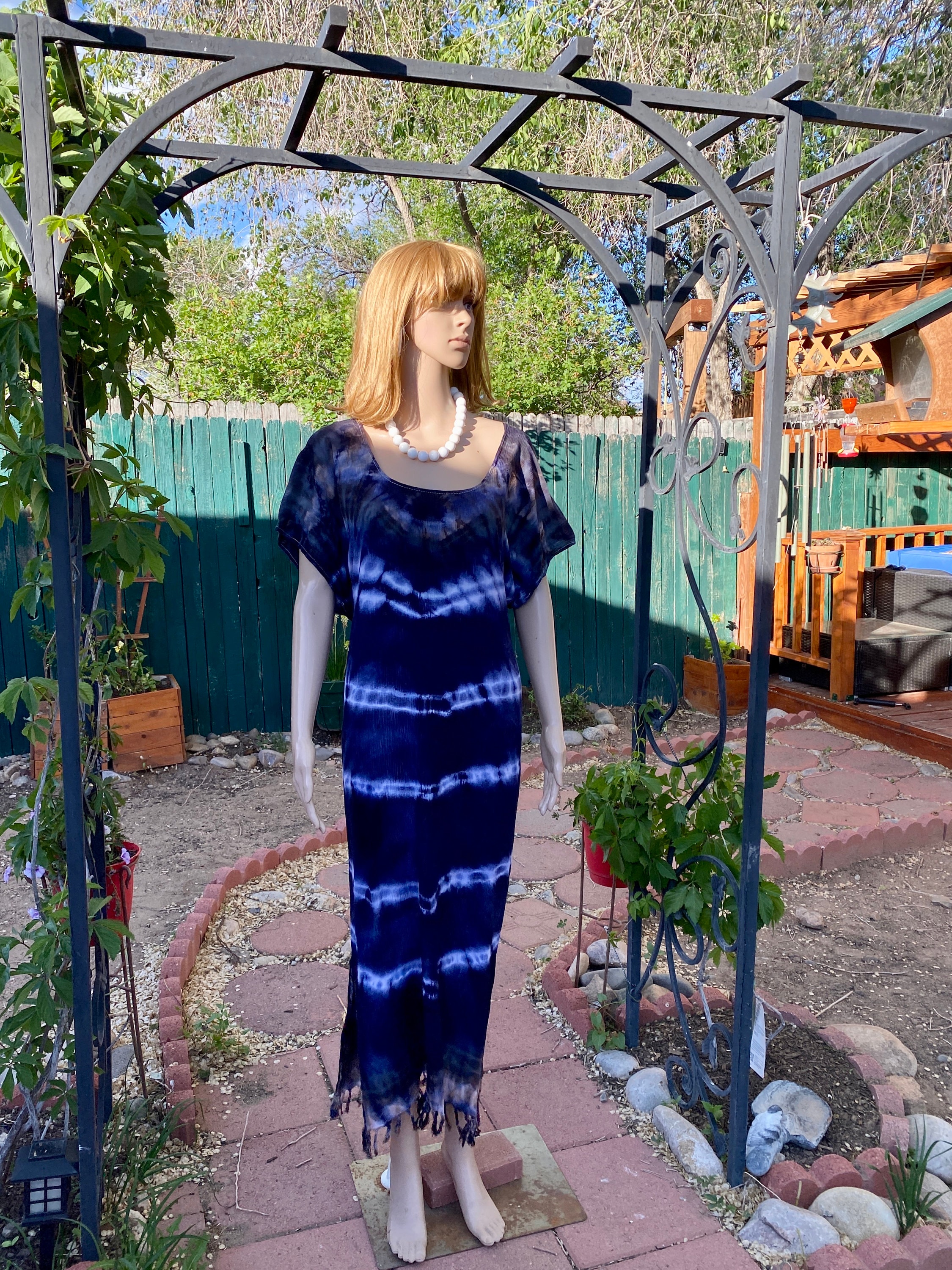 navy blue tie dye maxi dress Find Your Perfect Fit: Navy Goddess Tie Dye Kaftan Maxi Dress