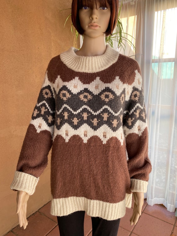 Vintage winter ski-style pullover - AERIE - Overs… - image 1