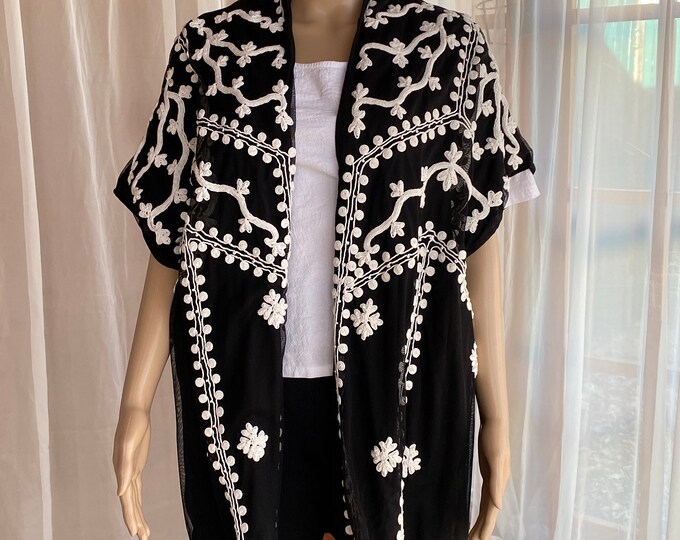Gauze Button Up Vest