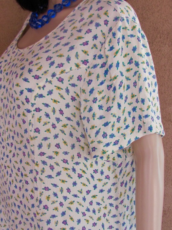 1990's - J.G Hook summer dress, short sleeves tri… - image 5