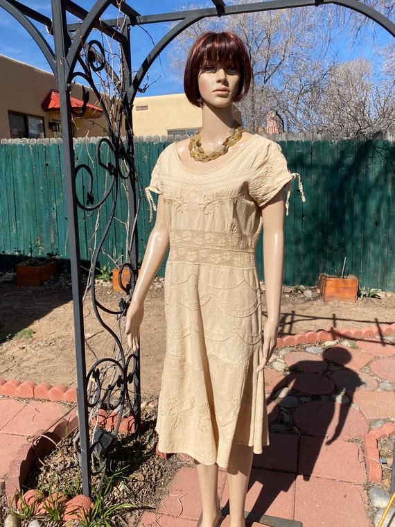 white linen strappy dress Victoria Breezy Tie-Strap Linen Midi Dress  LEDAIR