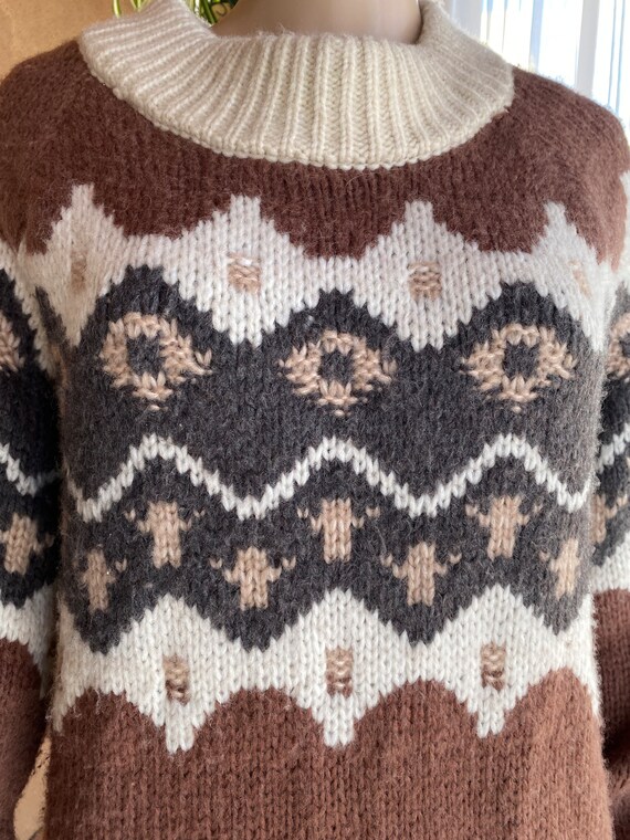 Vintage winter ski-style pullover - AERIE - Overs… - image 7