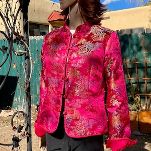 【vintage】50s souvenir jacket ピンクカラー Vintage 50's Japanese Souvenir Reversible Eagle&Tiger Satin