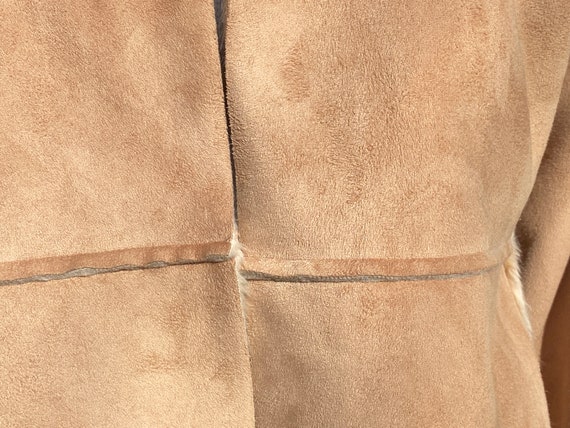 VINTAGE VERY SOFT camel color shammy/suede/fleece… - image 5