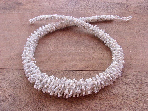 Amazing statement necklace, thick beaded, rope st… - image 10