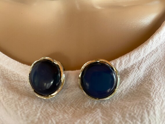 Vintage 50's -  LISNER Jewelry set * Navy blue th… - image 4