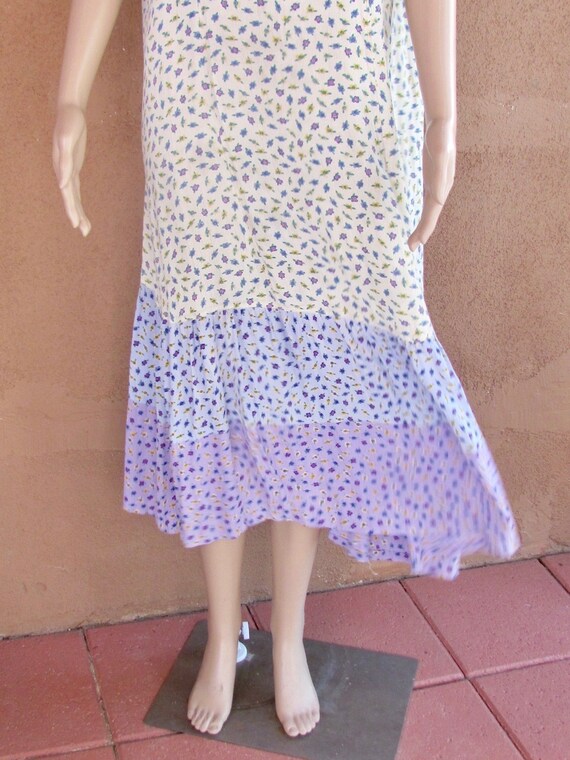 1990's - J.G Hook summer dress, short sleeves tri… - image 7