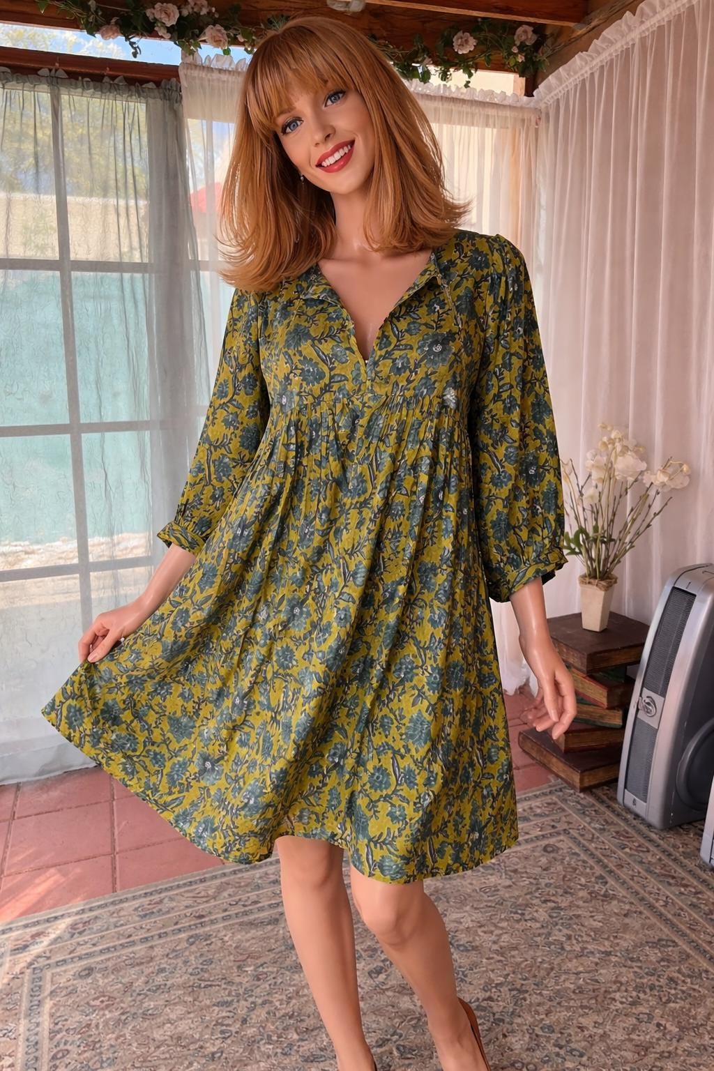 Olive Green Tunic - Etsy