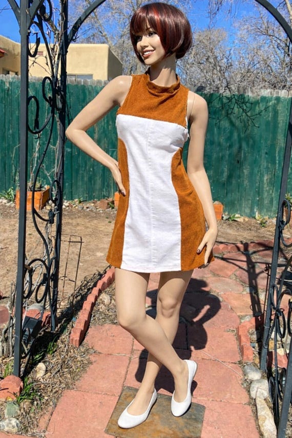 mini gogo dress 60s Dress Style Turquoise Mod Mini Dress