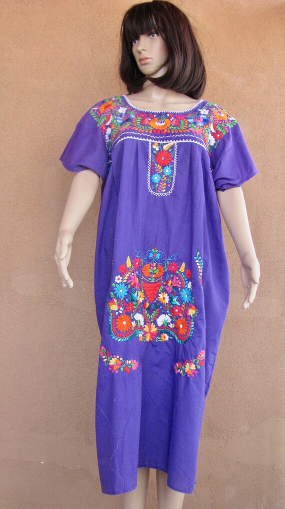 purple campesino dress