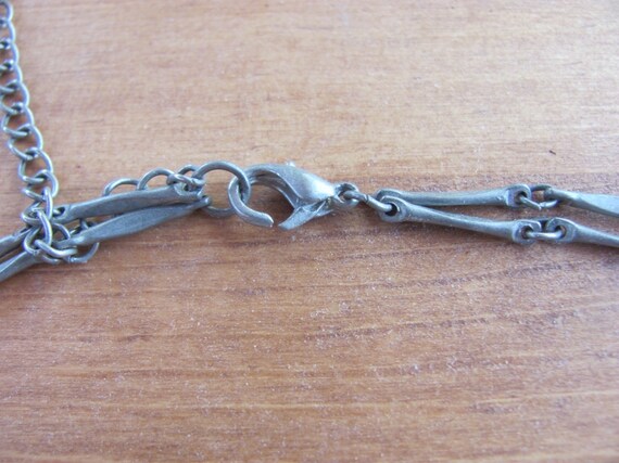 bracelet and assorted earrings Necklace Vintage 80/'s aluminum and brass trio Mother of pear