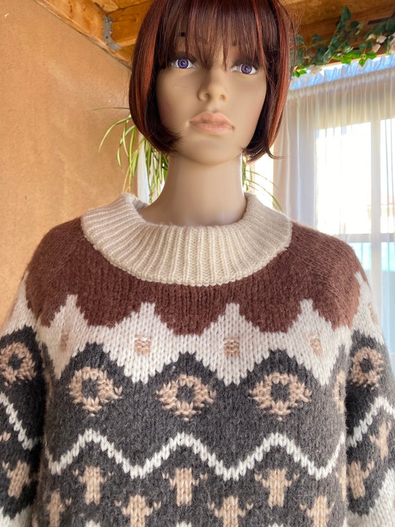 Vintage winter ski-style pullover - AERIE - Overs… - image 10