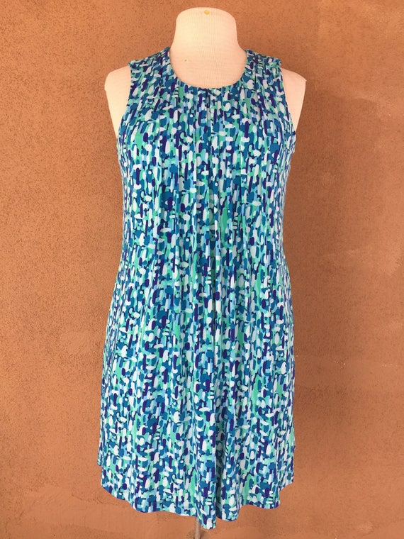 Vintage 90's CALVIN KLEIN Pleated Knee Length Turquoise - Etsy