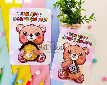 Bear Candy Holder Card | Ferrero Rocher Template (Digital Download)