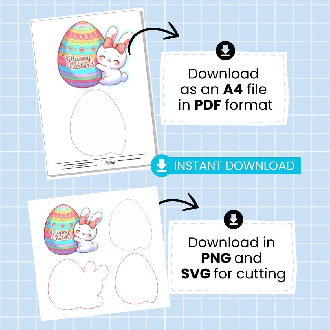 Printable Easter Gift Card Holder – Some Bunny Design (digital Download ...