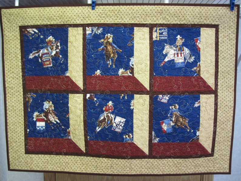 Barrel Racer Quilt Etsy