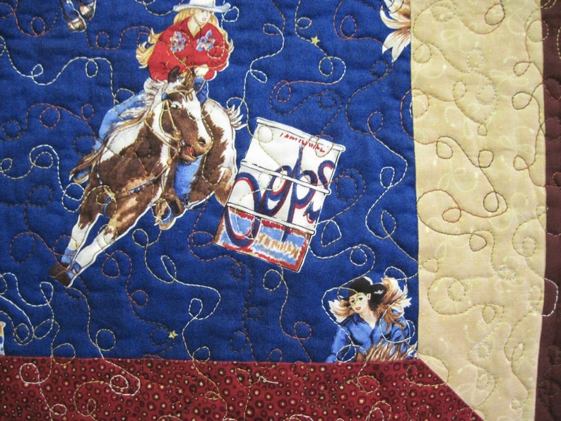 Barrel Racer Quilt Etsy