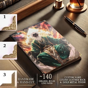 Personalized African Heritage Bible Journal | Black Biblical Art | Christian Gift for Men | Afrocentric Leather Notebook image 1
