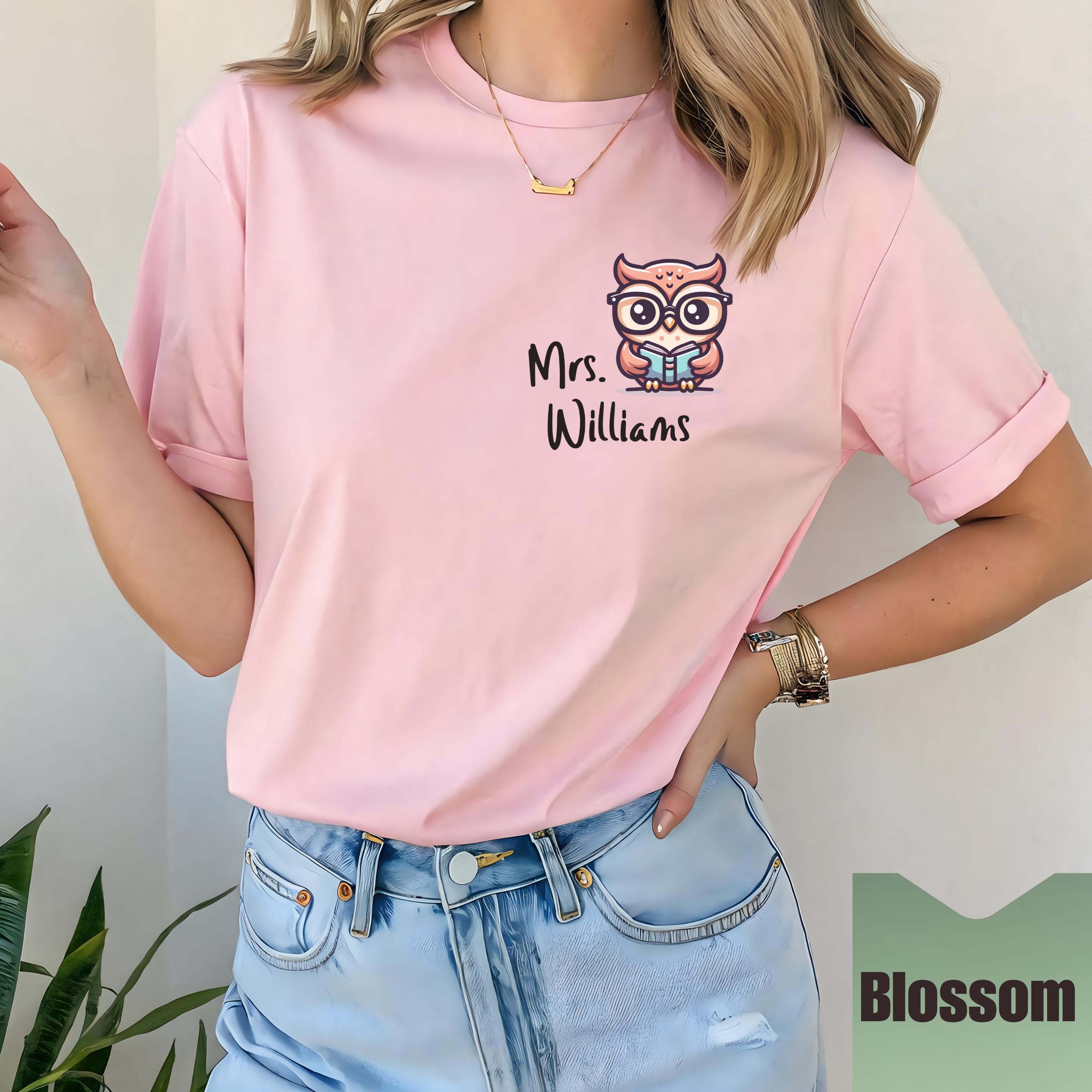 Teacher Owl Unisex Tee - Cute Custom Educator T-Shirt, School Spirit Apparel, Gift for Owl Lover, Ba