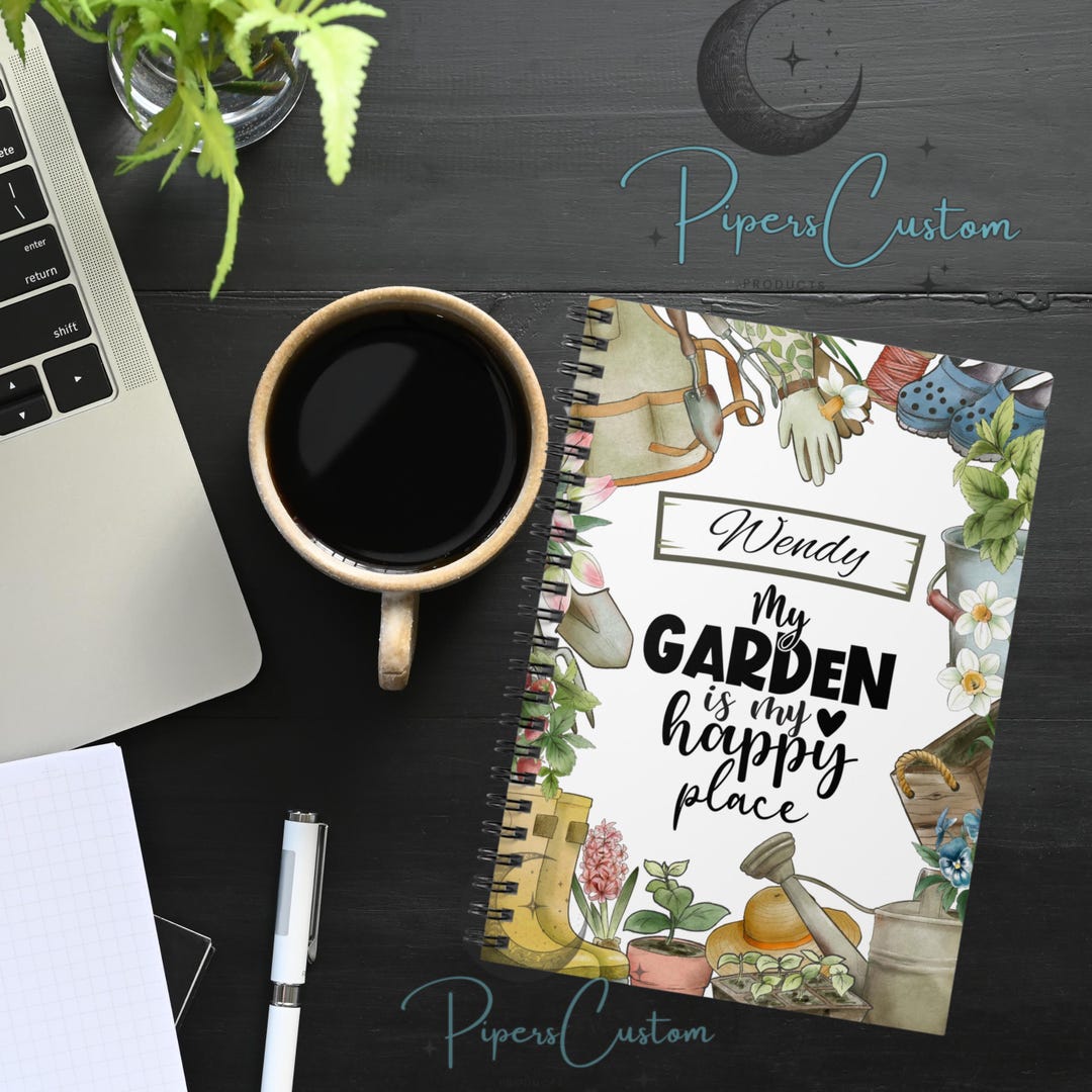 Personalized Gardening Spiral Notebook – Cottagecore Garden Journal - Etsy