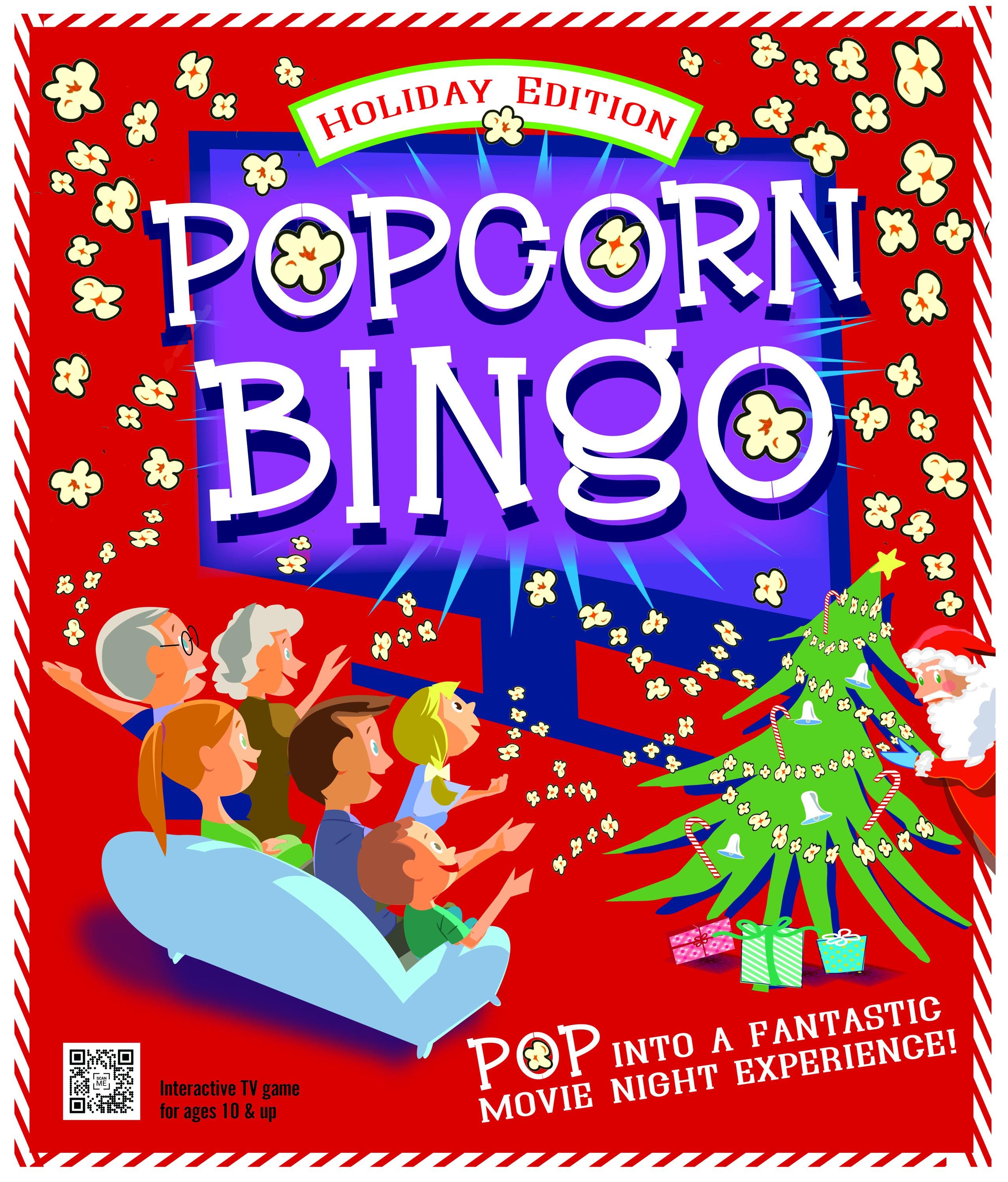 Popcorn Bingo, Board Games, Holiday Movies, Romantic Movies