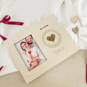 Bilderrahmen mit Spotify-Code und Songtext – Personalisierbares Geschenk für Valentinstag